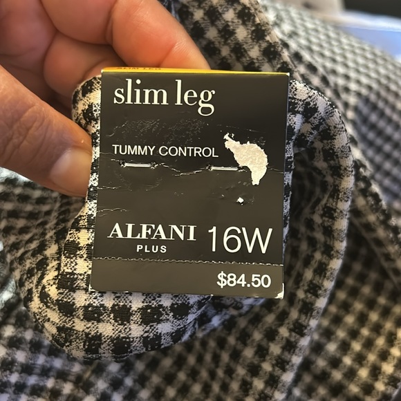 NWT Alfani Slim Leg Tummy Control pants - Picture 4 of 12
